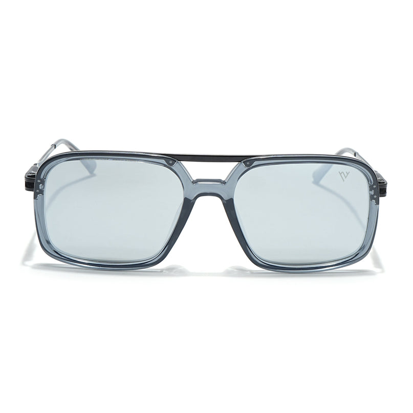 Voyage Select Wayfarer Polarized Sunglasses (Grey Lens | Transparent Grey Frame - SLPMG6302)