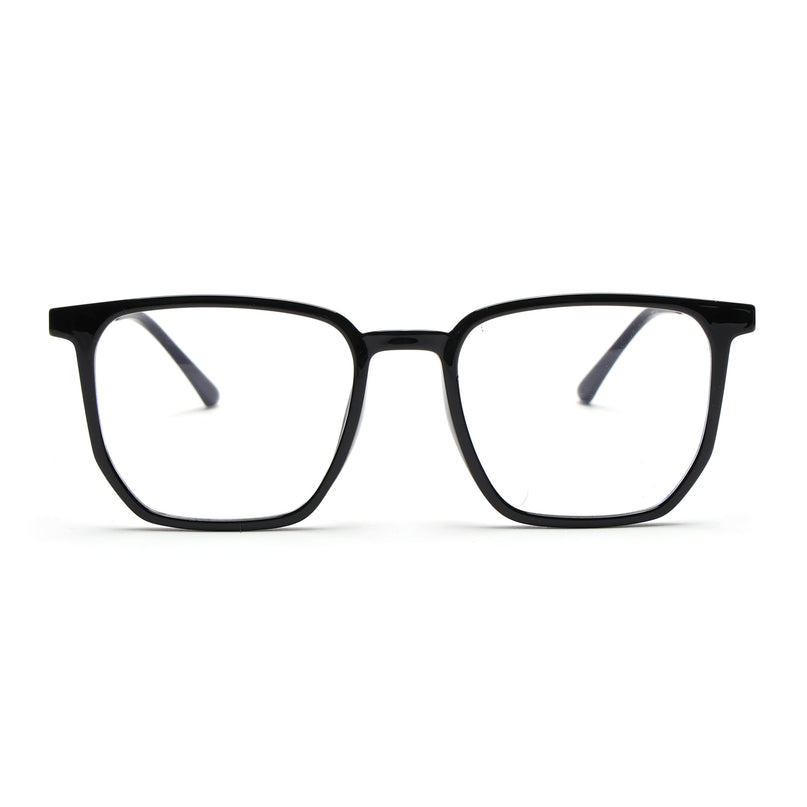 Wayfarer Black Clip-On Polarized Sunglasses - PMG4657