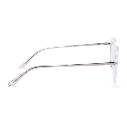 Transparent Wayfarer Clip-On Polarized Sunglasses - PMG4660
