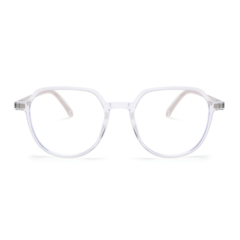 Transparent Wayfarer Clip-On Polarized Sunglasses - PMG4660