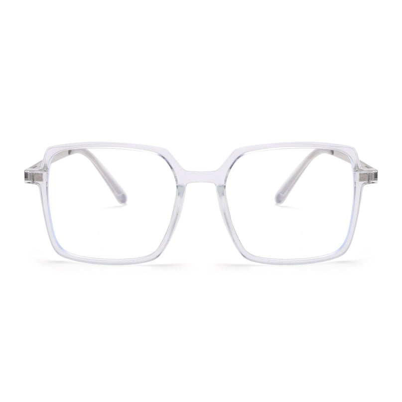 Transparent Wayfarer Clip-On Polarized Sunglasses - PMG4662