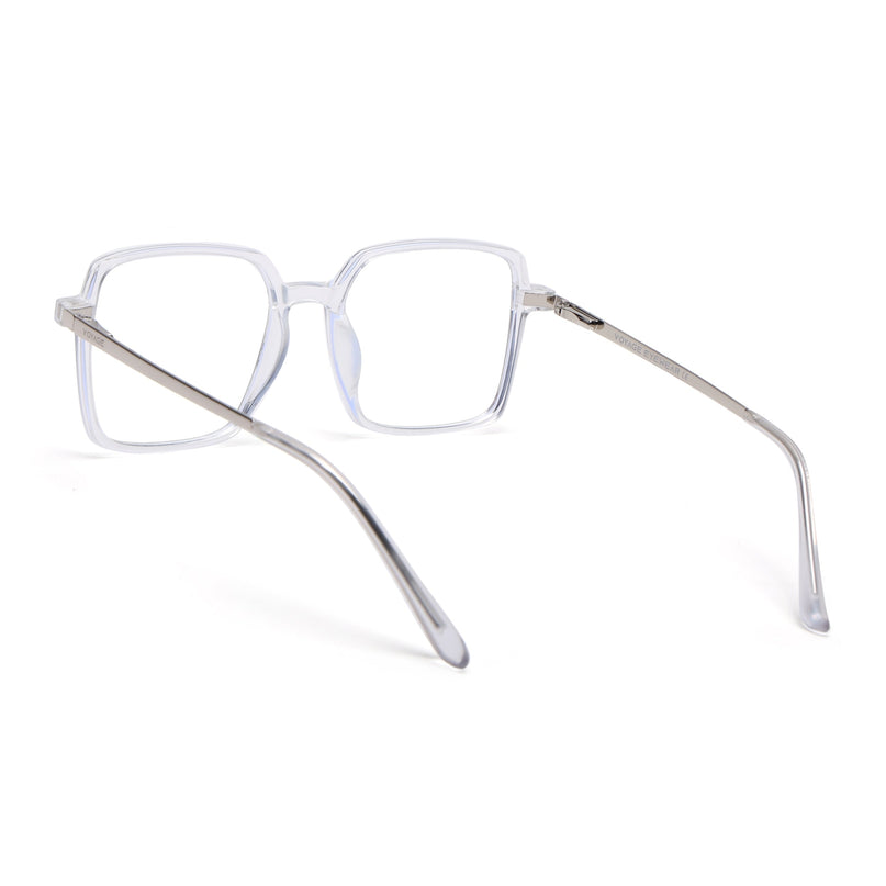 Transparent Wayfarer Clip-On Polarized Sunglasses - PMG4662
