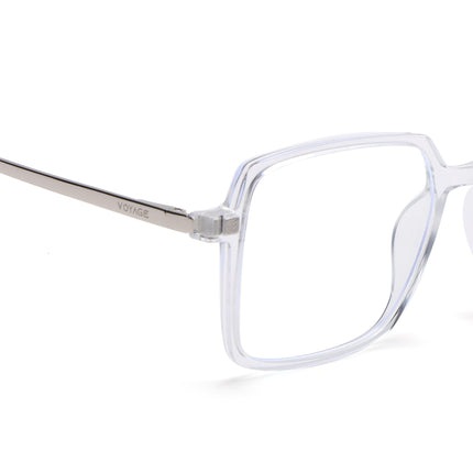 Transparent Wayfarer Clip-On Polarized Sunglasses - PMG4662