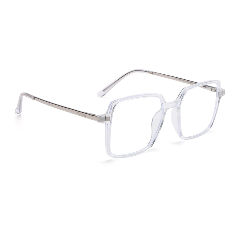 Transparent Wayfarer Clip-On Polarized Sunglasses - PMG4662