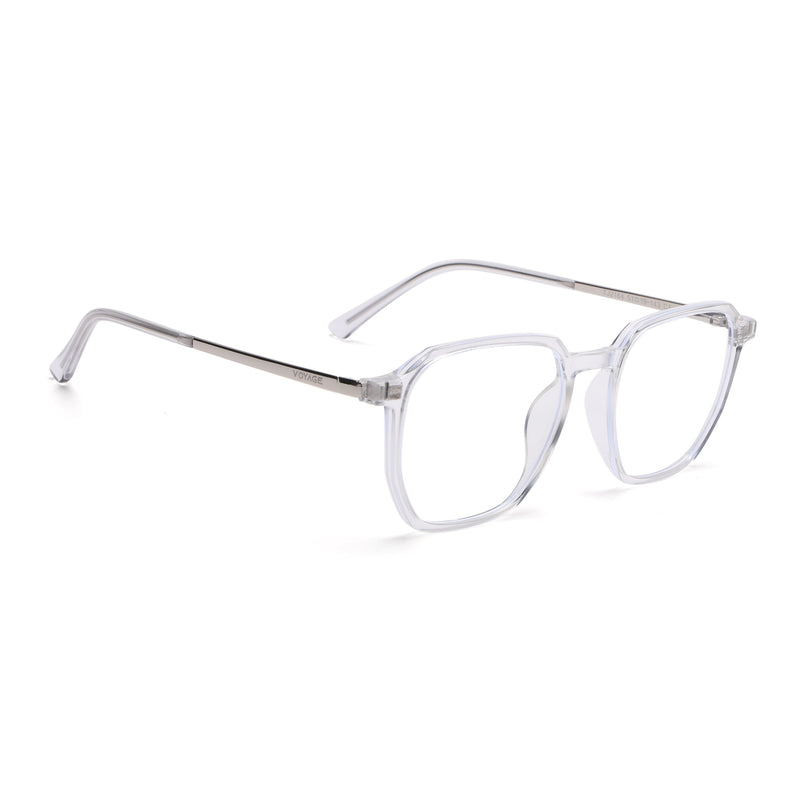 Transparent Wayfarer Clip-On Polarized Sunglasses - PMG4664