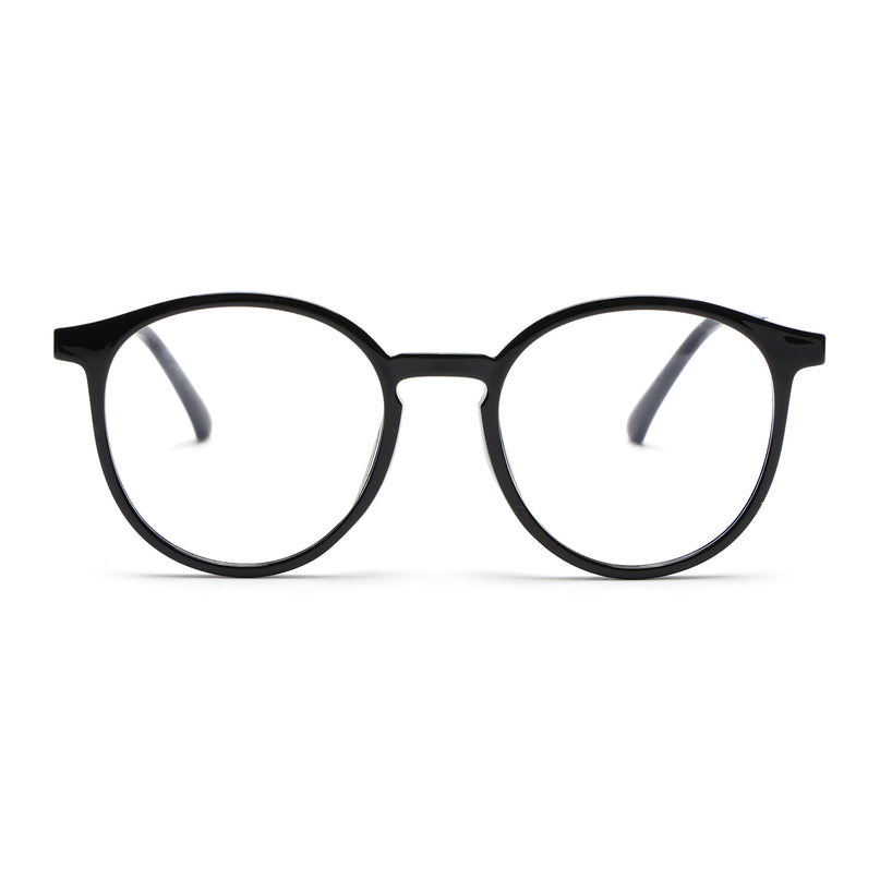 Black Round Clip-On Polarized Sunglasses - PMG4667