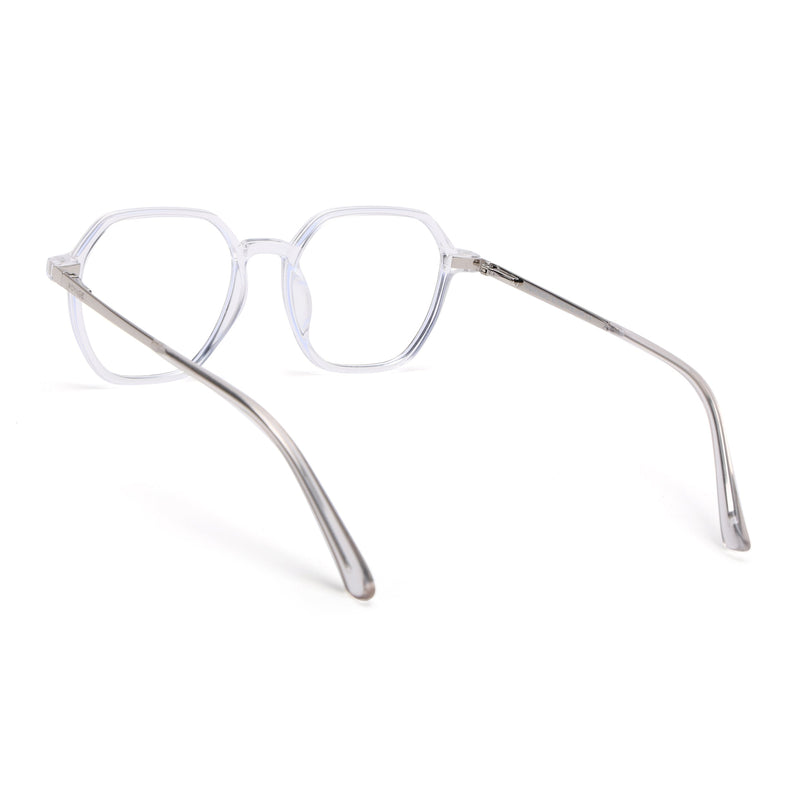 Transparent Wayfarer Clip-On Polarized Sunglasses - PMG4670