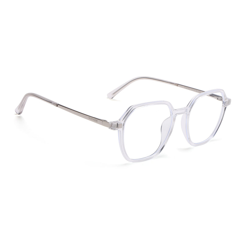 Transparent Wayfarer Clip-On Polarized Sunglasses - PMG4670