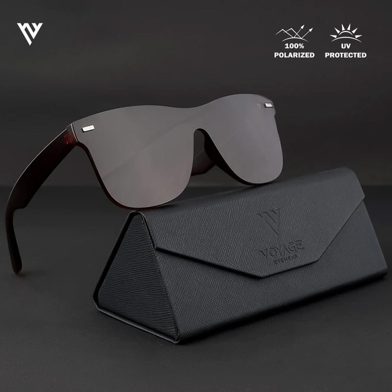 Mooze | Brown Wayfarer Polarized Sunglasses | PMG3978
