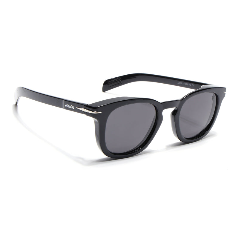 Galactic Glam | Black Wayfarer Polarized Sunglasses - PMG4189