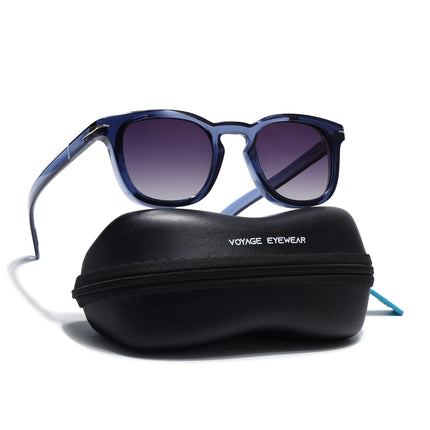 Galactic Glam | Blue Wayfarer Polarized Sunglasses - PMG4190