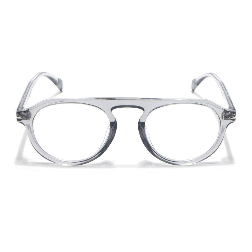 Voyage Grey Round Eyeglasses - MG3895