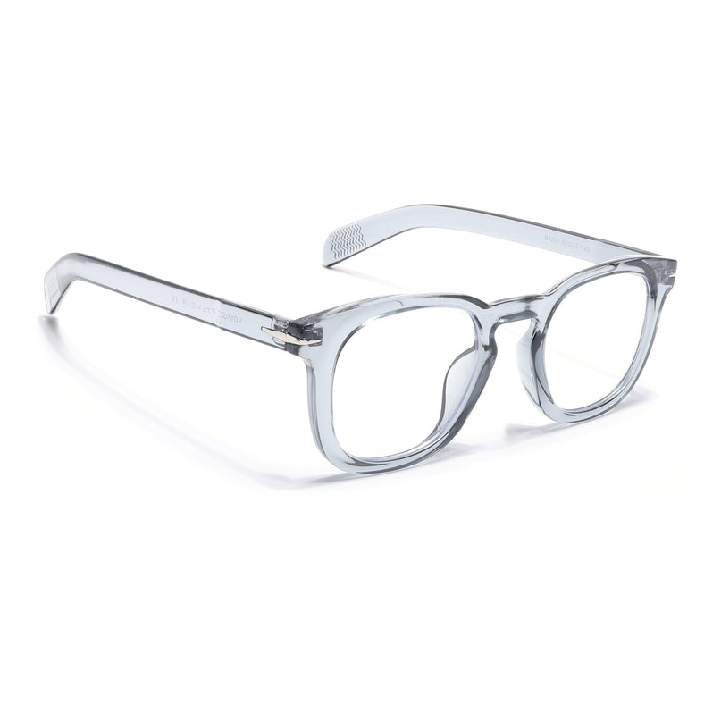Voyage Light Grey Square Eyeglasses for Men & Women - MG4825-C3