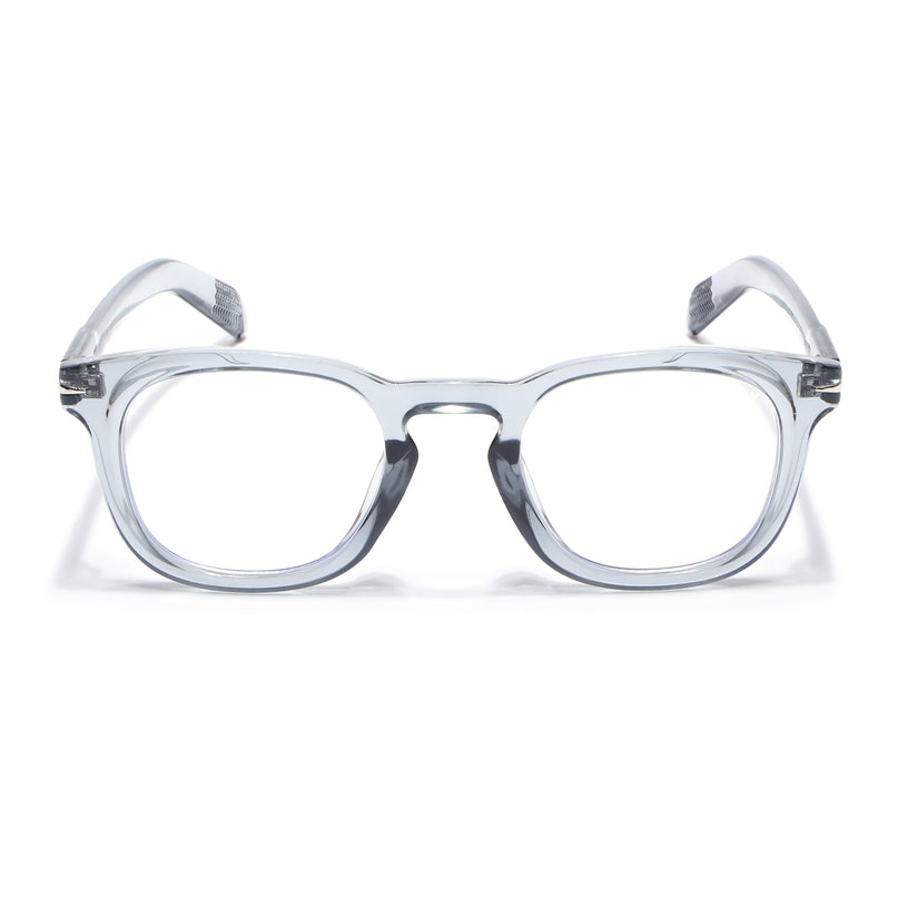 Voyage Light Grey Square Eyeglasses for Men & Women - MG4825-C3