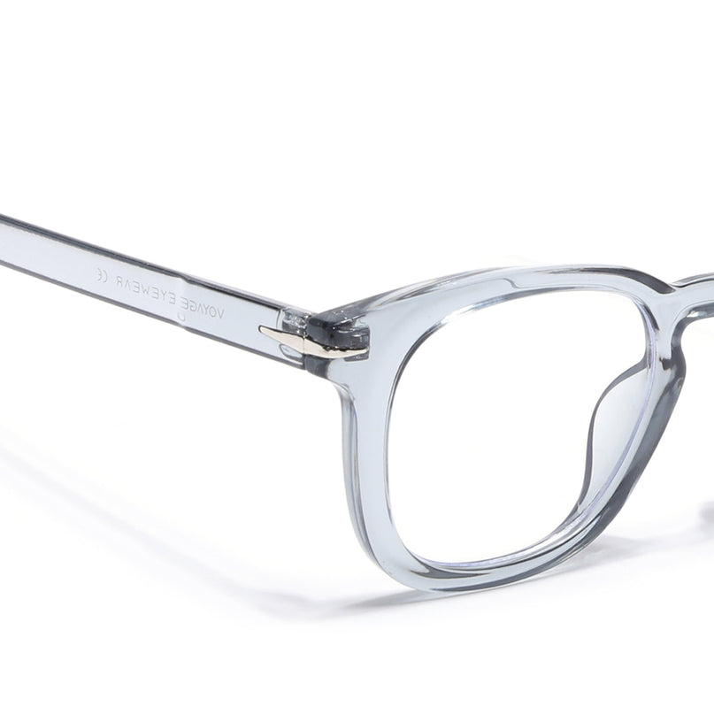 Voyage Light Grey Square Eyeglasses for Men & Women - MG4825-C3