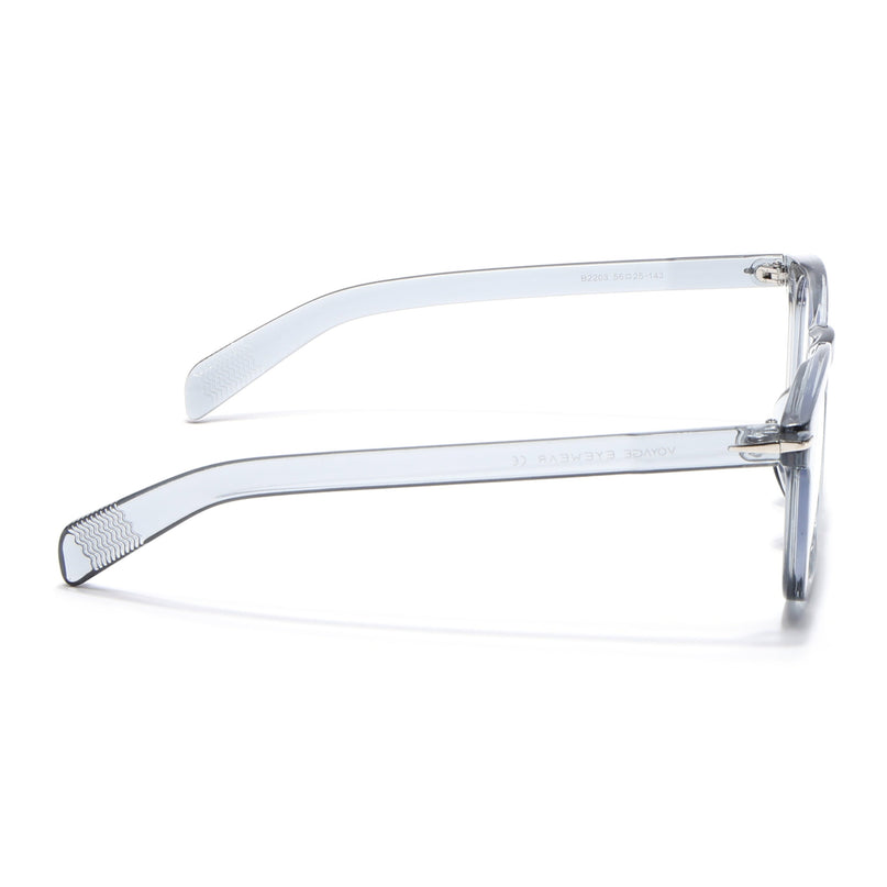 Voyage Light Grey Square Eyeglasses for Men & Women - MG4825-C3