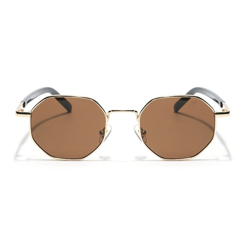 Zeal | Brown Round Sunglasses MG3772