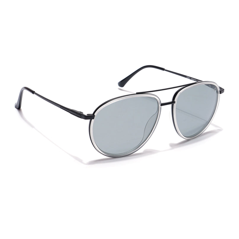 Voyage Select Aviator Polarized Sunglasses (Grey Lens | Grey & Black Frame - SLPMG5930)