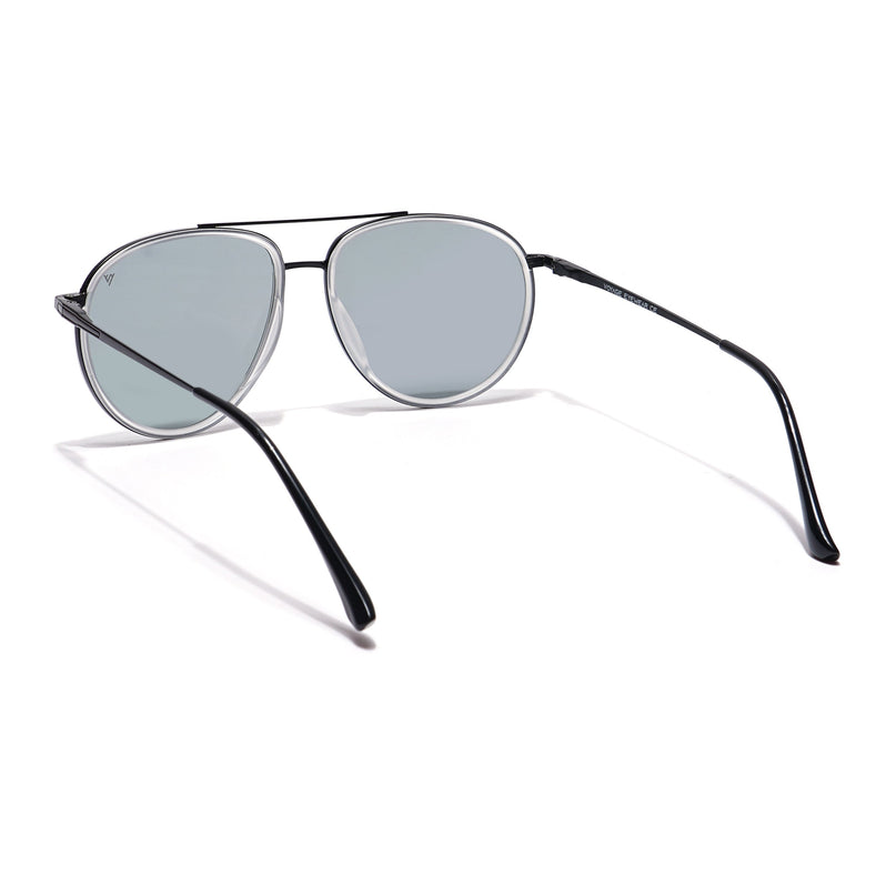 Voyage Select Aviator Polarized Sunglasses (Grey Lens | Grey & Black Frame - SLPMG5930)