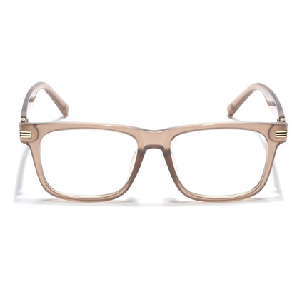 Eyejack Matt Brown Square Eyeglasses for Men & Women (2258FCL2152-C3)