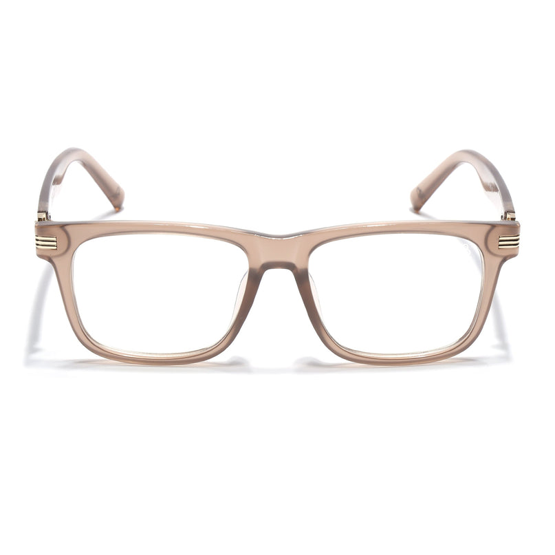 Eyejack Matt Brown Square Eyeglasses for Men & Women (2258FCL2152-C3)