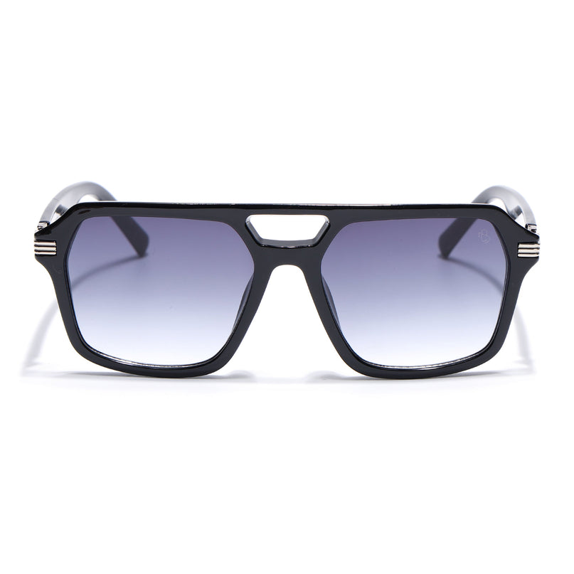 Eyejack Shine Black Wayfarer Sunglasses for Men & Women (2259CL2146)