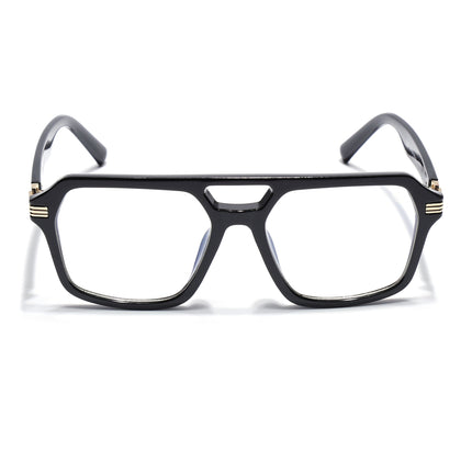 Eyejack Shine Black Wayfarer Eyeglasses for Men & Women (2259FCL2153-C1)