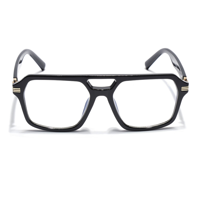 Eyejack Shine Black Wayfarer Eyeglasses for Men & Women (2259FCL2153-C1)