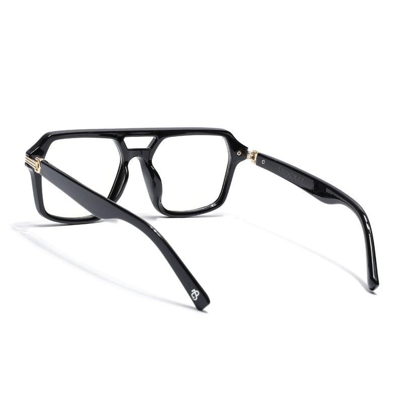 Eyejack Shine Black Wayfarer Eyeglasses for Men & Women (2259FCL2153-C1)