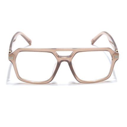 Eyejack Matt Brown Wayfarer Eyeglasses for Men & Women (2259FCL2155-C3)