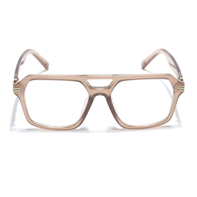 Eyejack Matt Brown Wayfarer Eyeglasses for Men & Women (2259FCL2155-C3)