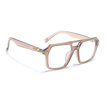 Eyejack Matt Brown Wayfarer Eyeglasses for Men & Women (2259FCL2155-C3)
