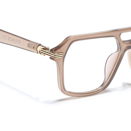 Eyejack Matt Brown Wayfarer Eyeglasses for Men & Women (2259FCL2155-C3)