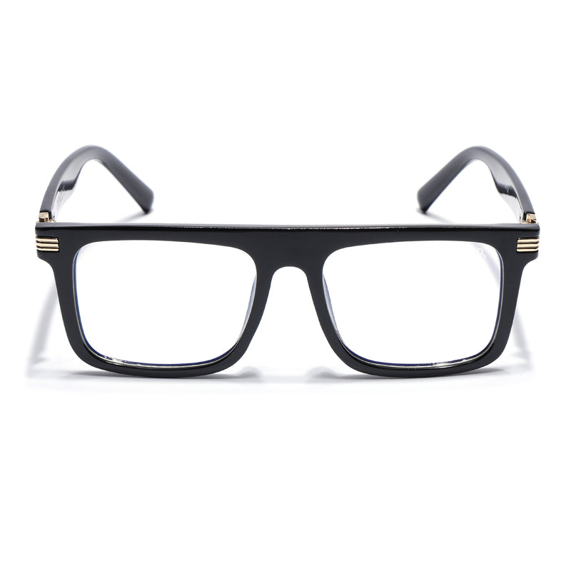 Eyejack Shine Black Wayfarer Eyeglasses for Men & Women (2261FCL2156-C1)