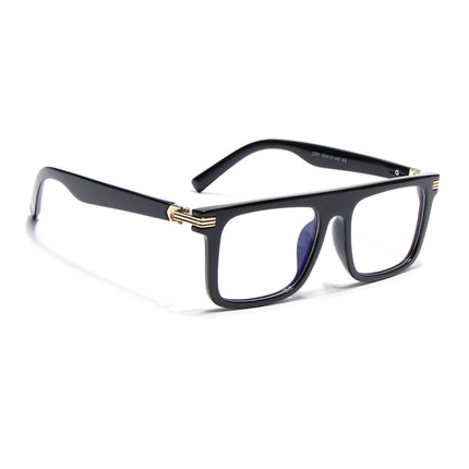 Eyejack Shine Black Wayfarer Eyeglasses for Men & Women (2261FCL2156-C1)