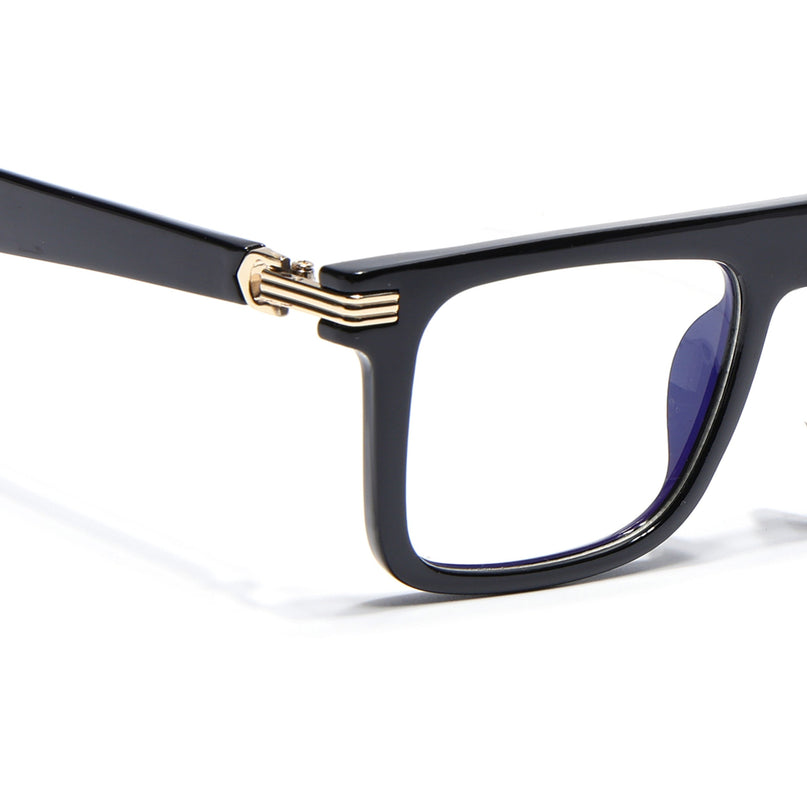 Eyejack Shine Black Wayfarer Eyeglasses for Men & Women (2261FCL2156-C1)