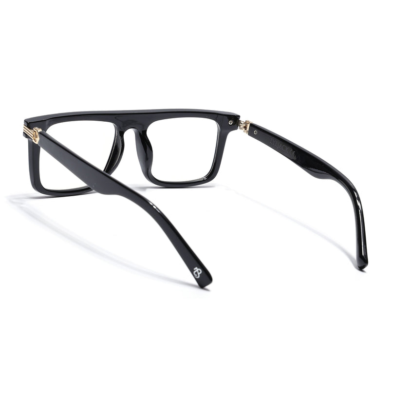 Eyejack Shine Black Wayfarer Eyeglasses for Men & Women (2261FCL2156-C1)