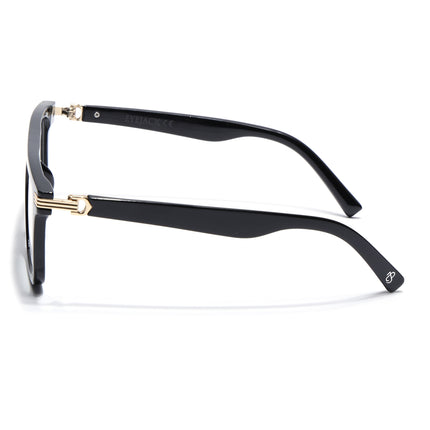 Eyejack Shine Black Wayfarer Eyeglasses for Men & Women (2261FCL2156-C1)
