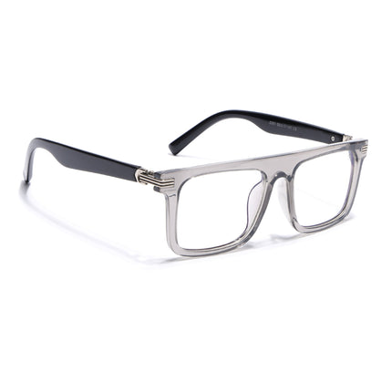 Eyejack Transparent Grey Wayfarer Eyeglasses for Men & Women (2261FCL2157-C2)