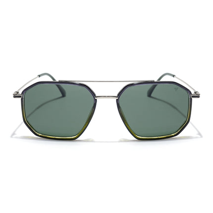 Voyage Select Square Polarized Sunglasses (Olive Lens | Olive & Grey Frame - SLPMG5933)