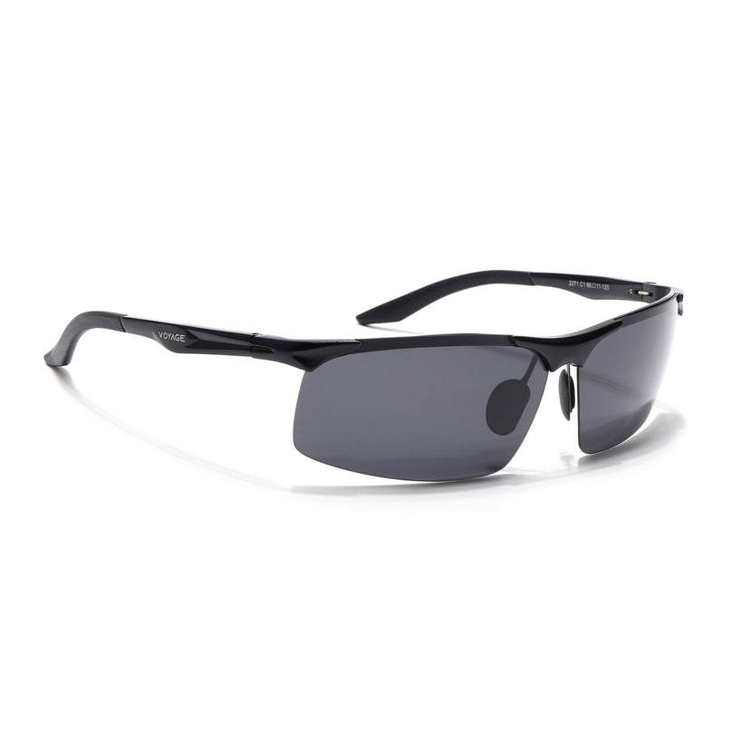 Turbo Aluminium | Silver-Black Polarized Sunglasses - PMG4649