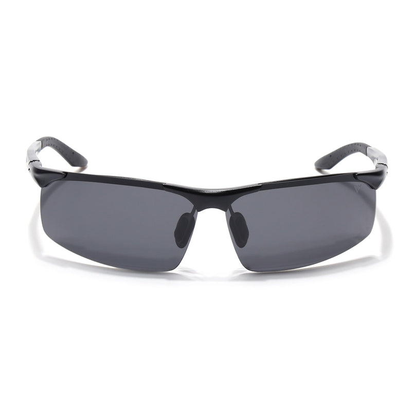 Turbo Aluminium | Silver-Black Polarized Sunglasses - PMG4649
