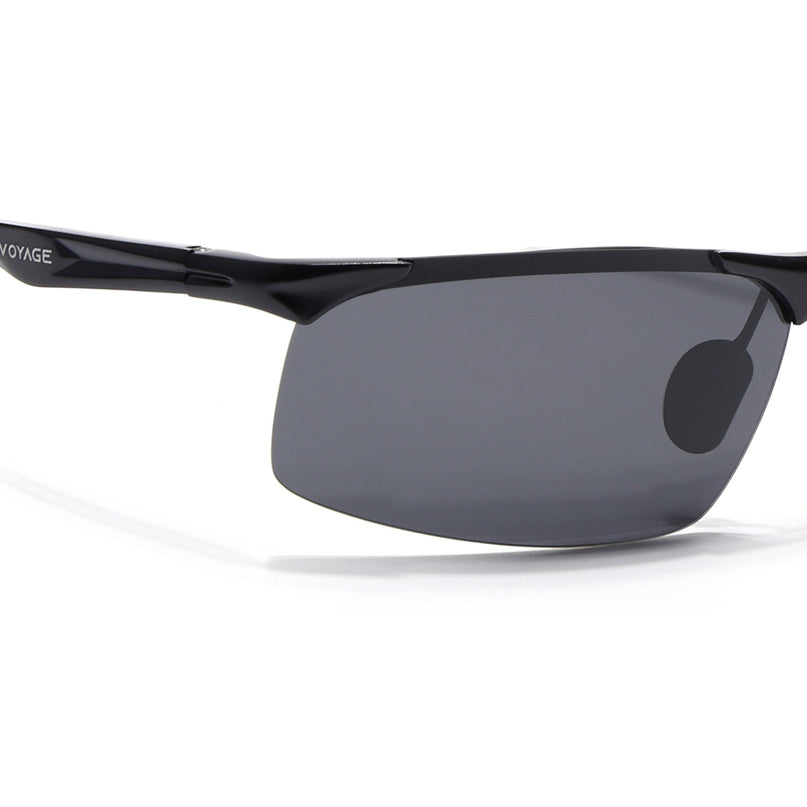 Turbo Aluminium | Silver-Black Polarized Sunglasses - PMG4649
