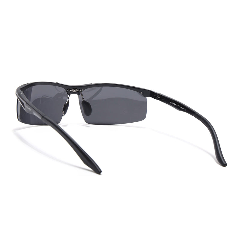 Turbo Aluminium | Silver-Black Polarized Sunglasses - PMG4649