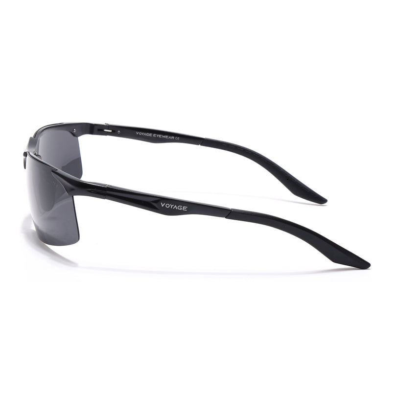 Turbo Aluminium | Silver-Black Polarized Sunglasses - PMG4649