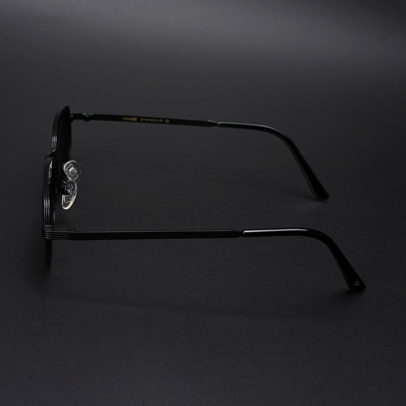 Vesper | Black Rectangle Polarized Sunglasses (Black Lens - PMG5845)