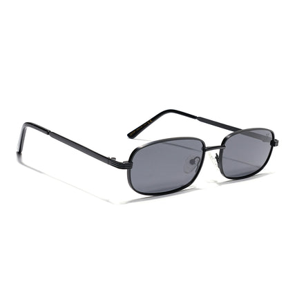 Vesper | Black Rectangle Polarized Sunglasses (Black Lens - PMG5845)