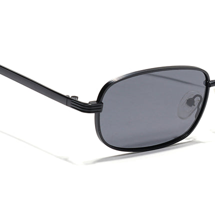 Vesper | Black Rectangle Polarized Sunglasses (Black Lens - PMG5845)
