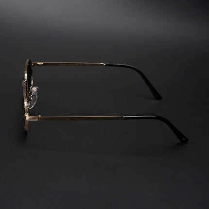 Vesper |  Golden Rectangle Polarized Sunglasses (Black Lens - PMG5846)