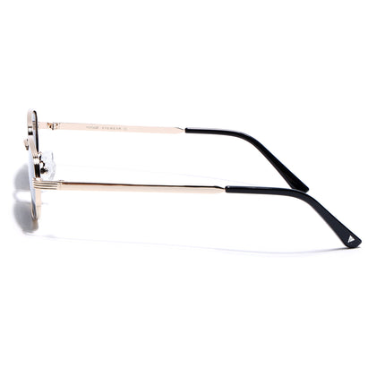 Vesper |  Golden Rectangle Polarized Sunglasses (Black Lens - PMG5846)